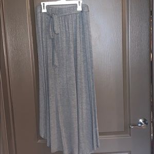 Long gray skirt